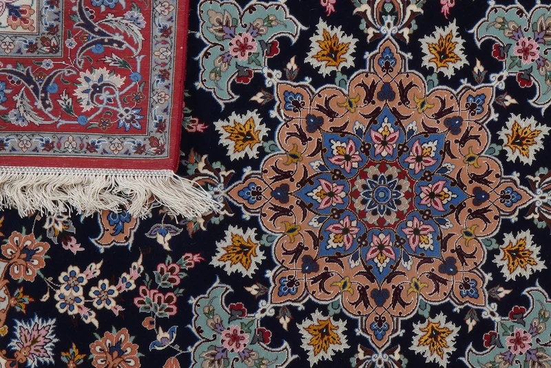 Isfahan · Handgeknüpft – Blau, 161x111 cm