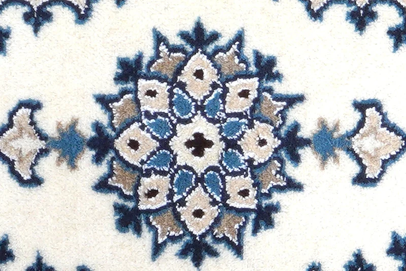 Nain 12La · Handgeknüpft – Beige, 62x39 cm
