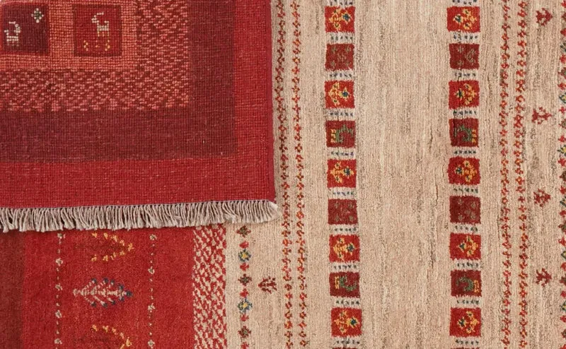 Gabbeh Sonnat · Handgeknüpft – Bunt, 205x158 cm
