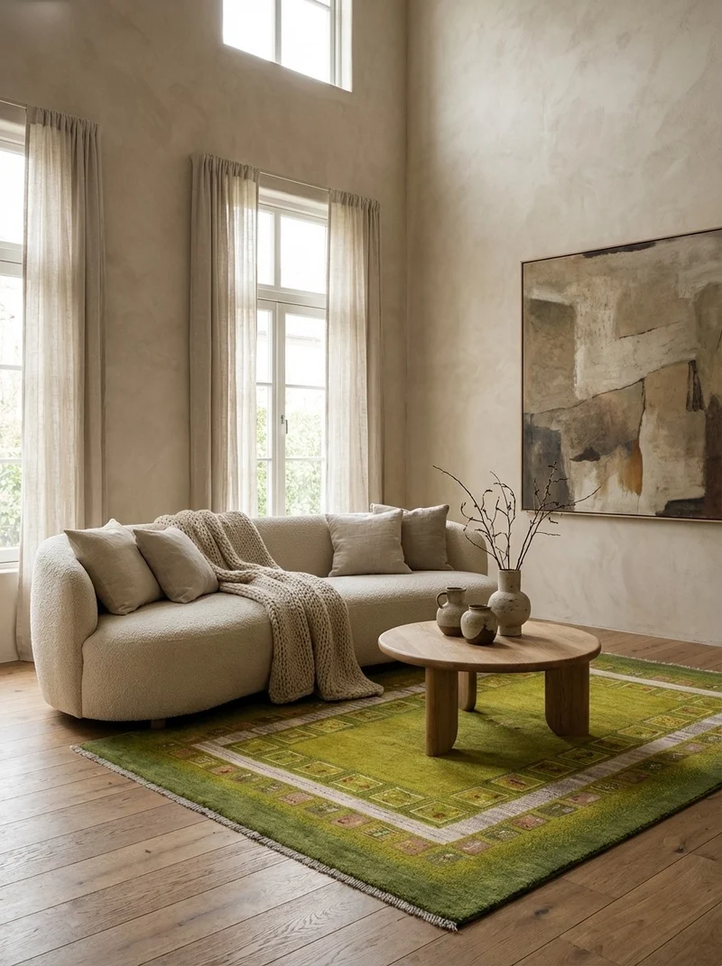 Rizbaf · Handgeknüpft – Grün, 200x151 cm