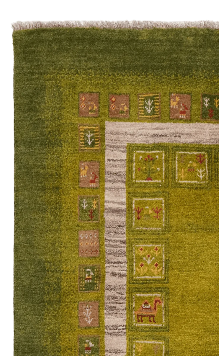 Rizbaf · Handgeknüpft – Grün, 200x151 cm