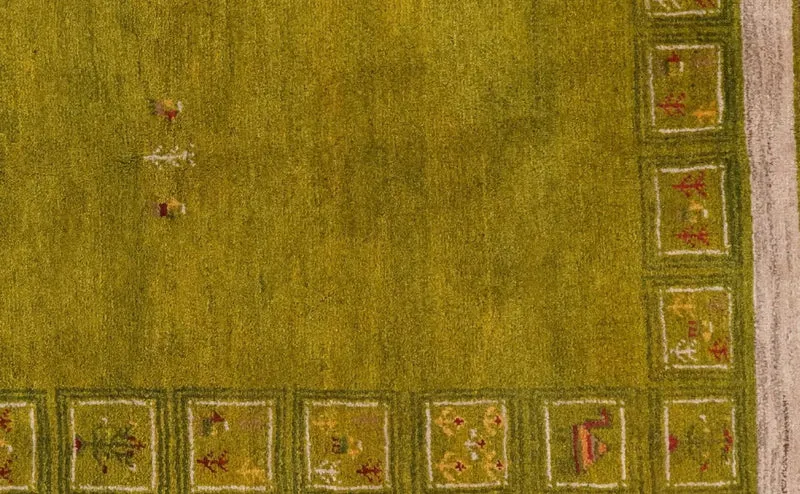 Rizbaf · Handgeknüpft – Grün, 200x151 cm