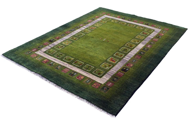 Rizbaf · Handgeknüpft – Grün, 200x151 cm