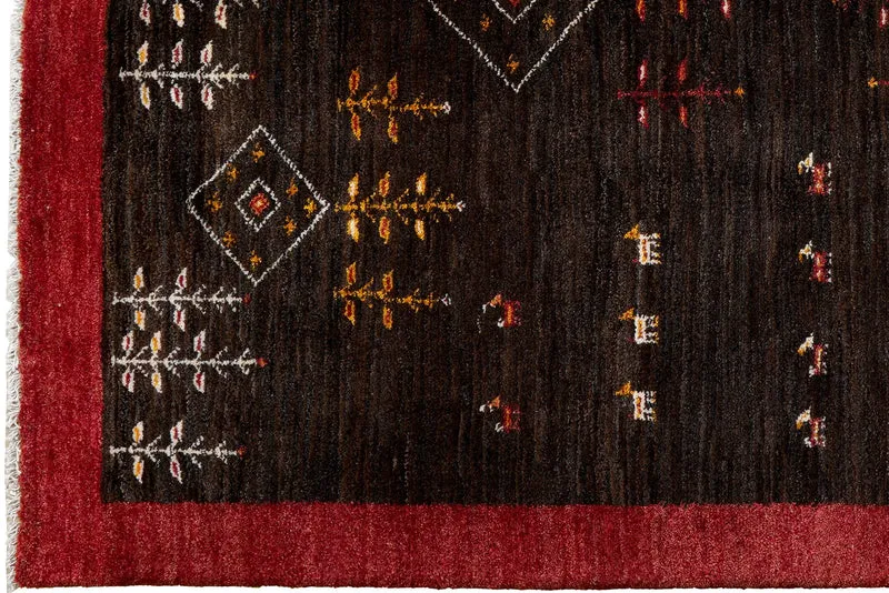 Gabbeh Sonnat · Handgeknüpft – Schwarz, 199x151 cm
