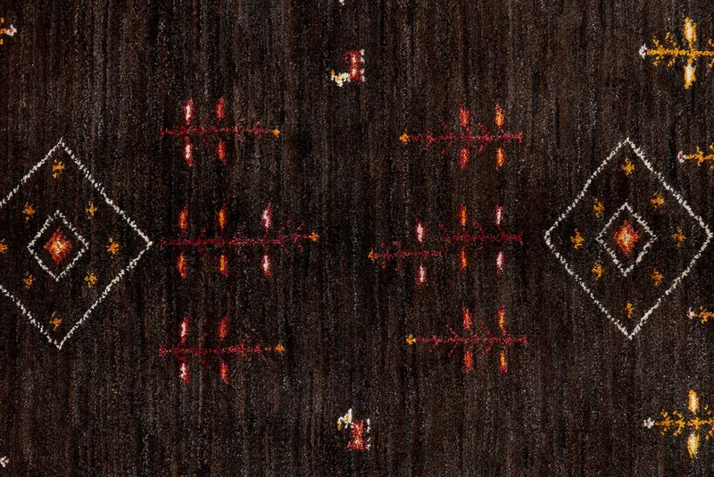 Gabbeh Sonnat · Handgeknüpft – Schwarz, 199x151 cm