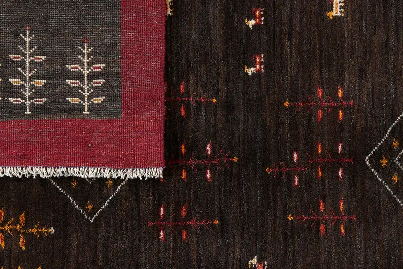 Gabbeh Sonnat · Handgeknüpft – Schwarz, 199x151 cm
