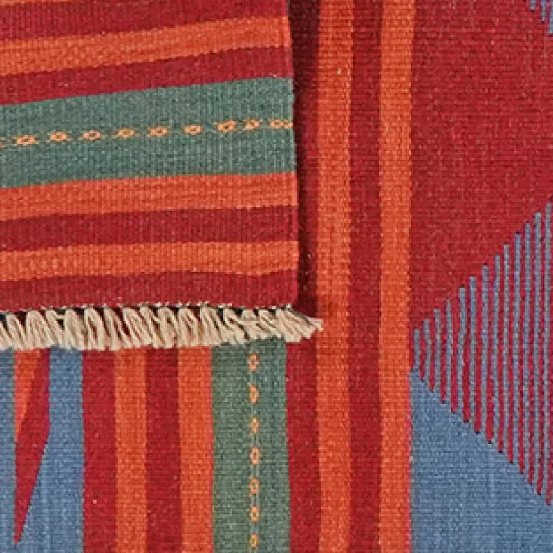 Kelim Gashgai · Handgewebt – Bunt, 193x64 cm