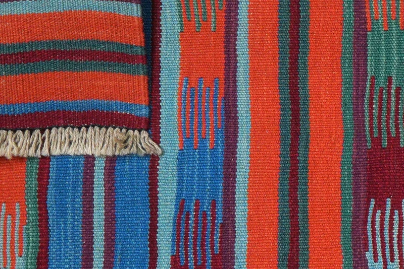 Kelim Gashgai · Handgewebt – Bunt, 193x64 cm