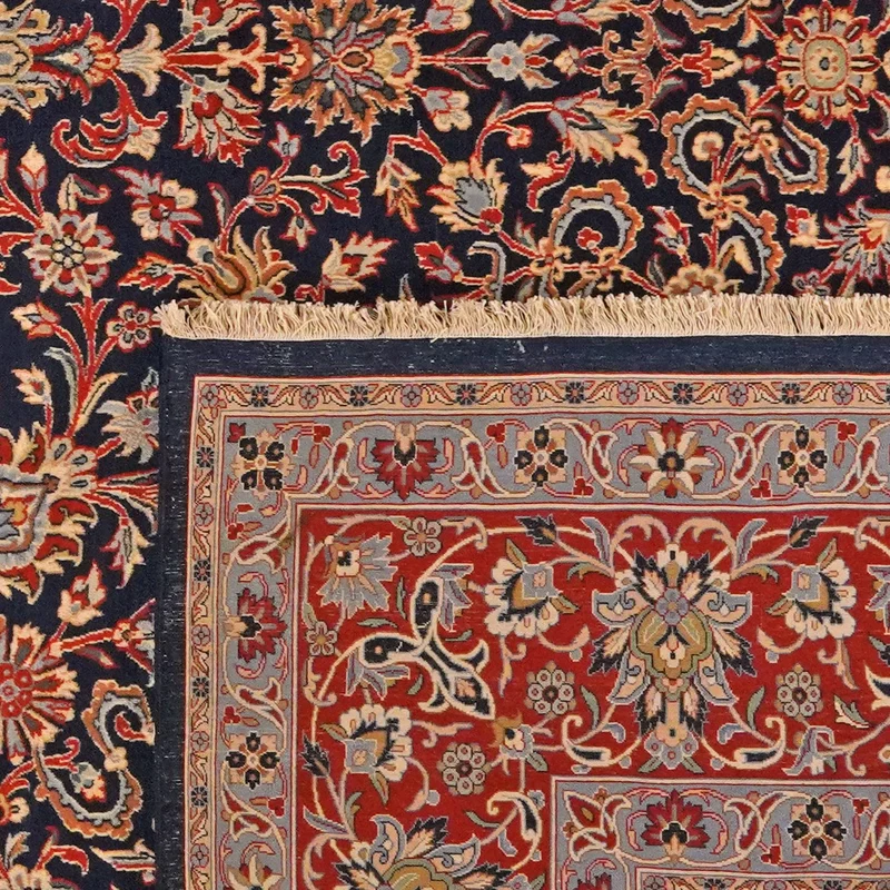 Kirman · Handgeknüpft – Blau, 400x300 cm