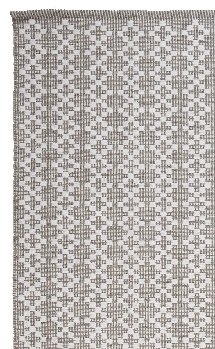 Dhurrie · Handgewebt – Grau, 160x230 cm