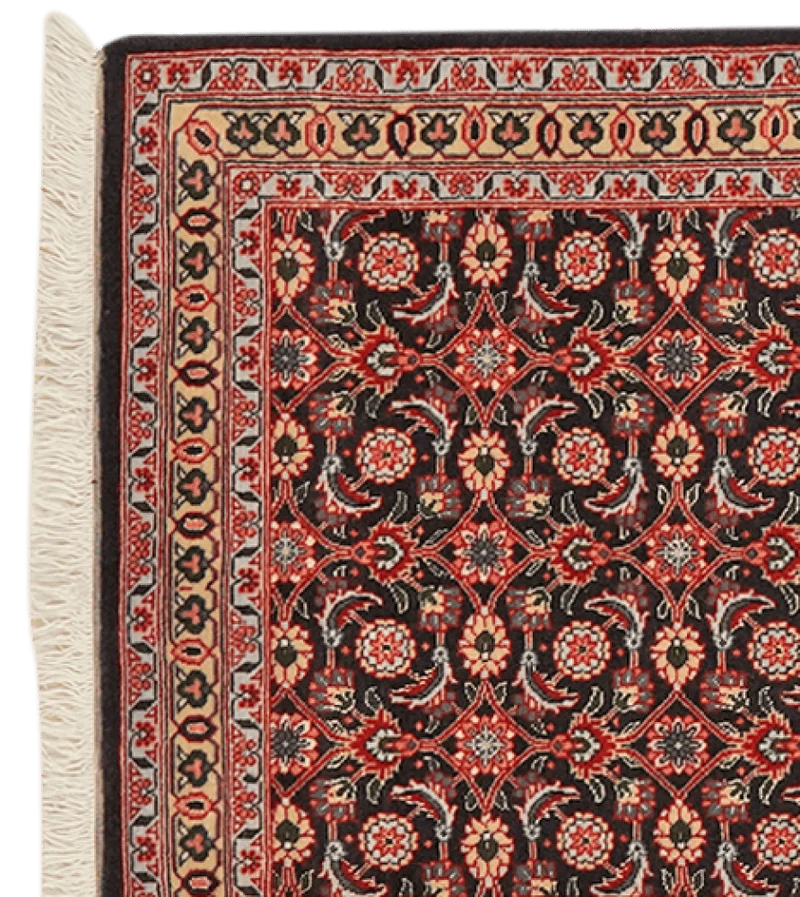 Tabriz 50 Raj · Handgeknüpft – Blau, 199x65 cm