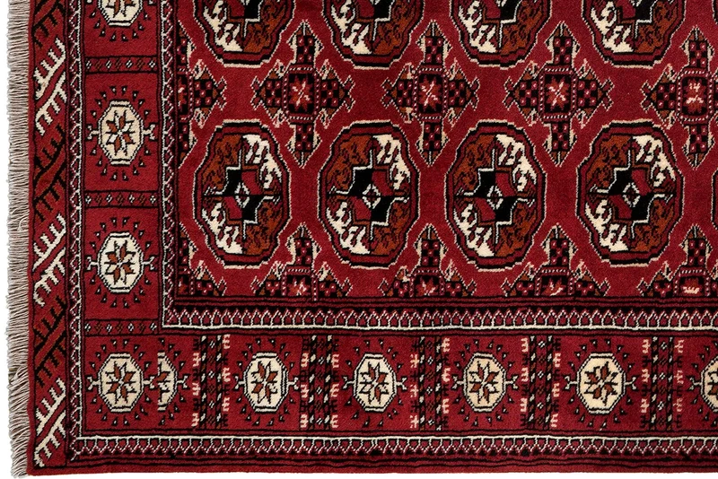 Turkman · Handgeknüpft – Rot, 194x135 cm