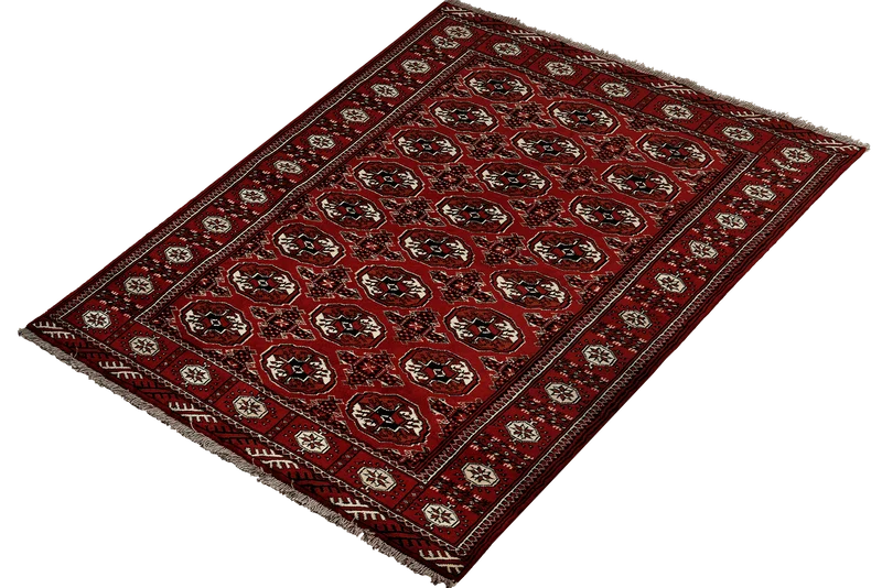 Turkman · Handgeknüpft – Rot, 194x135 cm