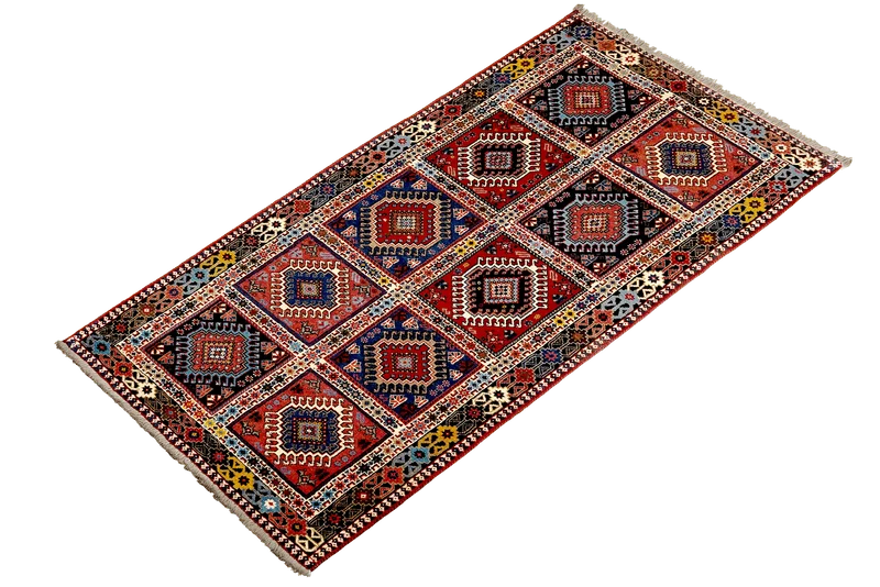 Yalameh · Handgeknüpft – Bunt, 193x82 cm