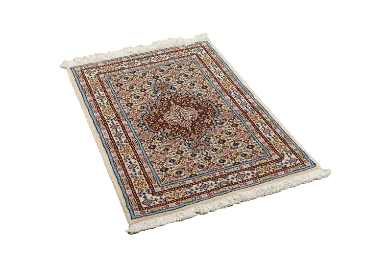 Moud Mahi · Handgeknüpft – Beige, 88x61 cm