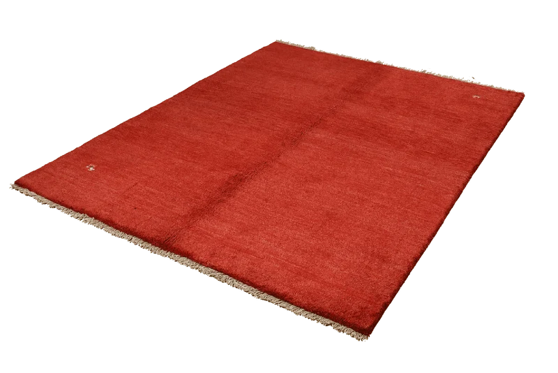 Gabbeh · Handgeknüpft – Rot, 198x153 cm