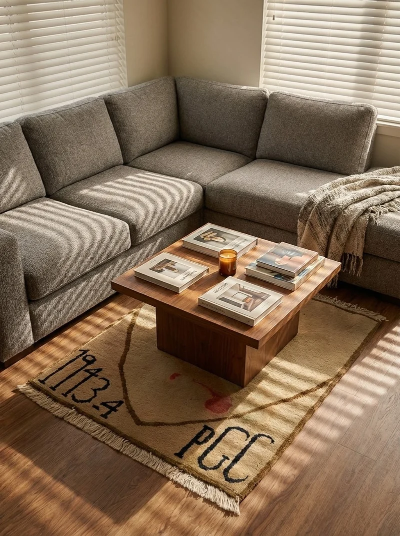 Kashan · Handgeknüpft – Beige, 54x50 cm