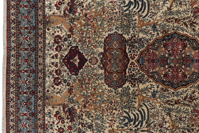 Teheran · Handgeknüpft – Beige, 468x308 cm