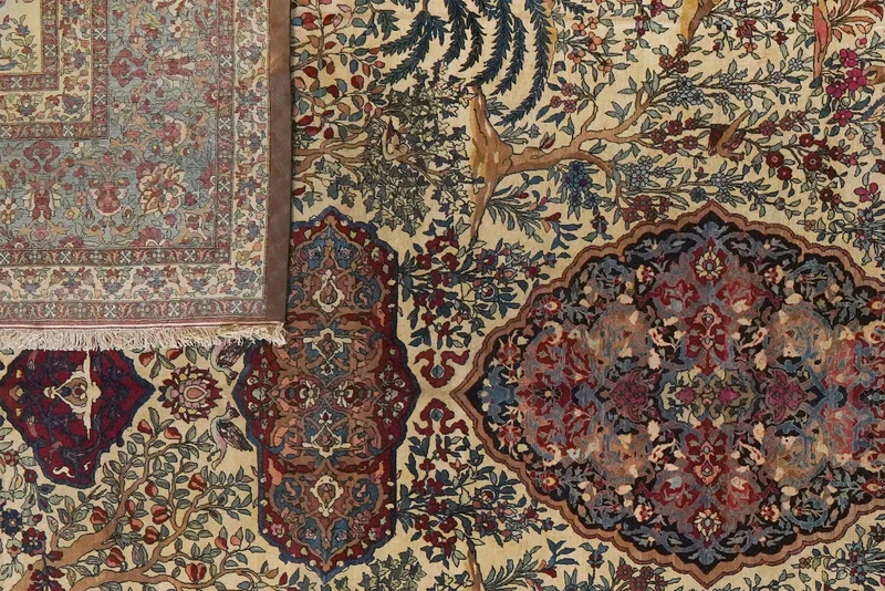 Teheran · Handgeknüpft – Beige, 468x308 cm