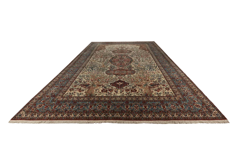 Teheran · Handgeknüpft – Beige, 468x308 cm