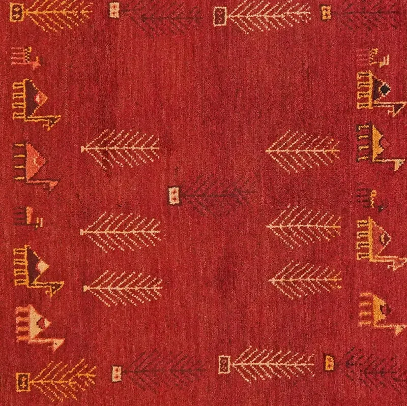 Rizbaf · Handgeknüpft – Rot, 192x149 cm