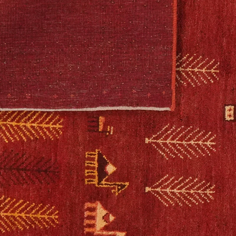 Rizbaf · Handgeknüpft – Rot, 192x149 cm