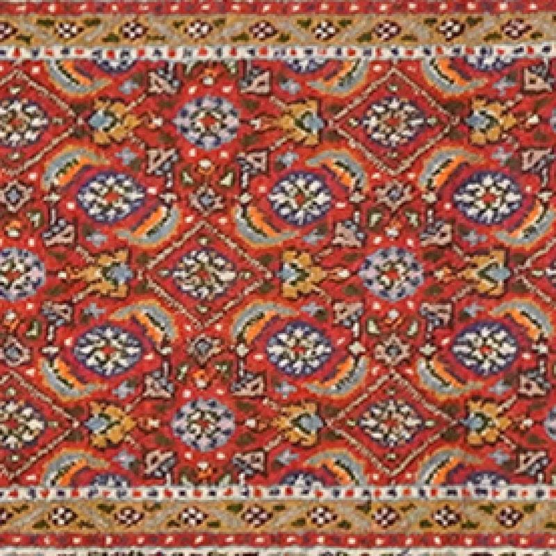 Moud Mahi · Handgeknüpft – Rot, 205x47 cm