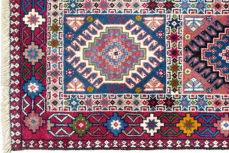 Yalameh · Handgeknüpft – Bunt, 126x80 cm