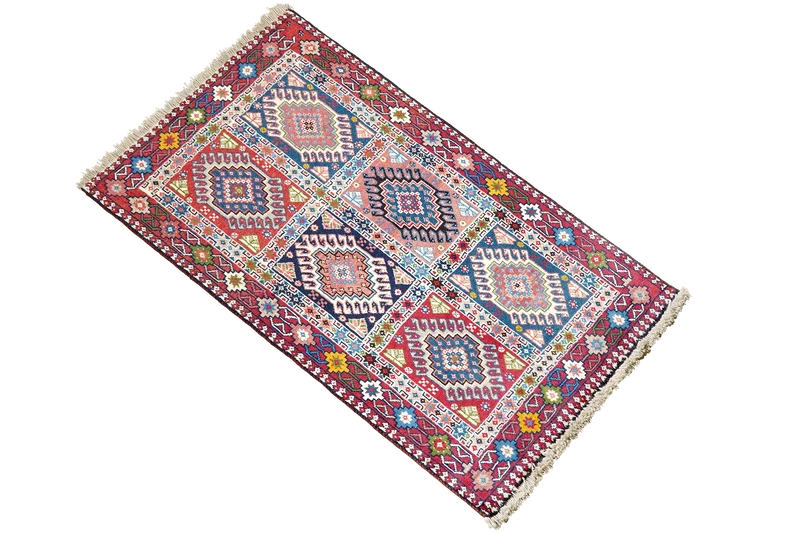 Yalameh · Handgeknüpft – Bunt, 126x80 cm