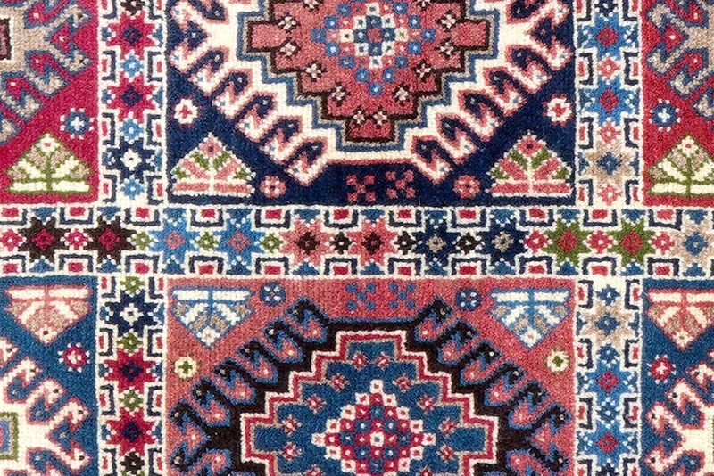 Yalameh · Handgeknüpft – Bunt, 126x80 cm