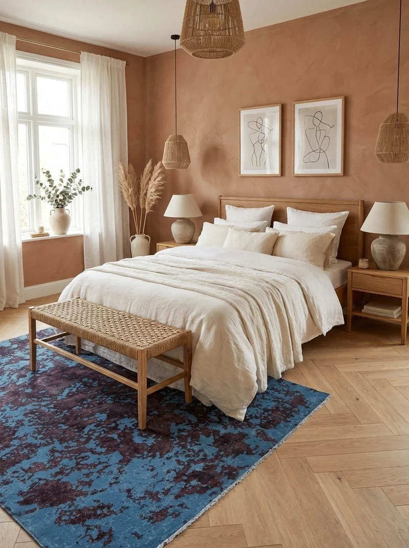 Vintage · Handgeknüpft – Blau, 283x205 cm