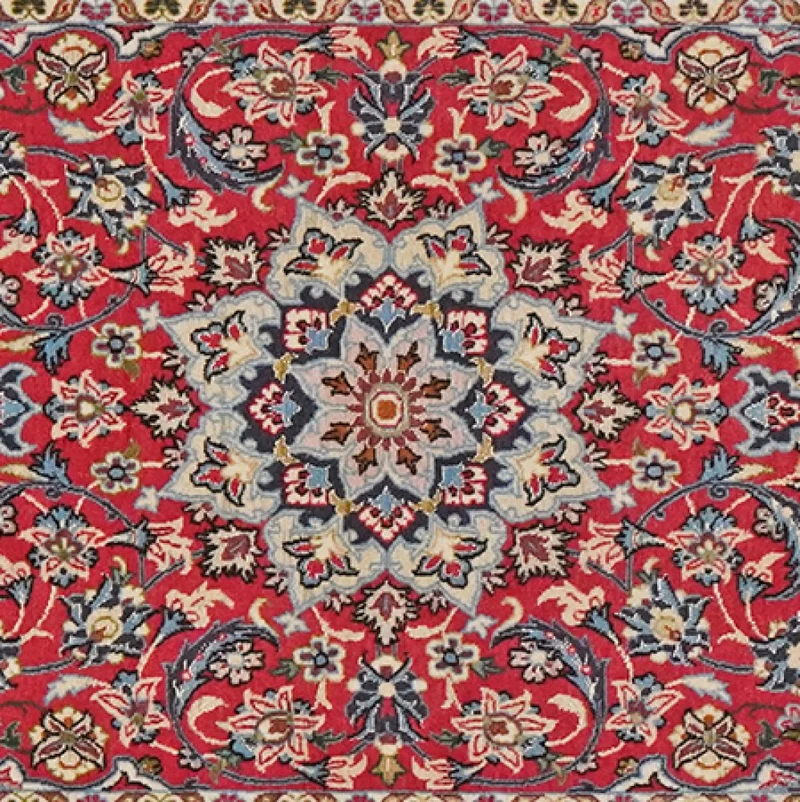 Isfahan · Handgeknüpft – Rot, 114x70 cm