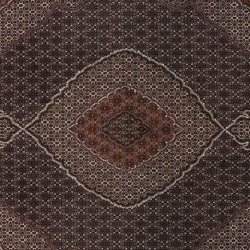Tabriz 40 Raj · Handgeknüpft – Schwarz, 346x250 cm