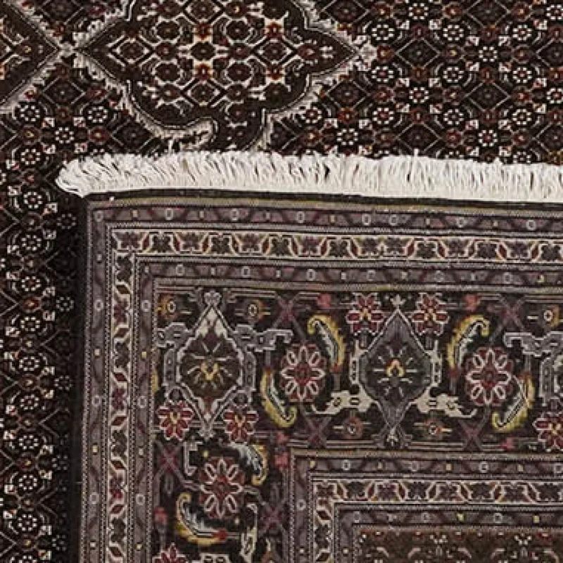 Tabriz 40 Raj · Handgeknüpft – Schwarz, 346x250 cm