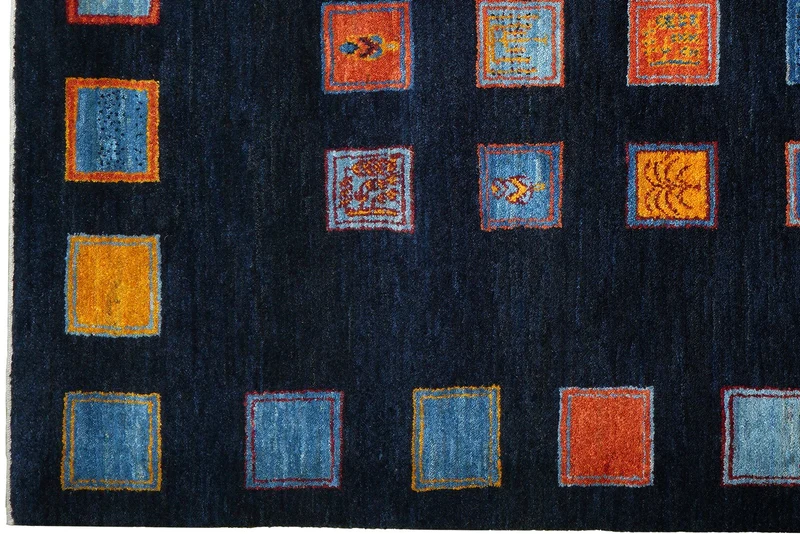Rizbaf · Handgeknüpft – Blau, 235x180 cm