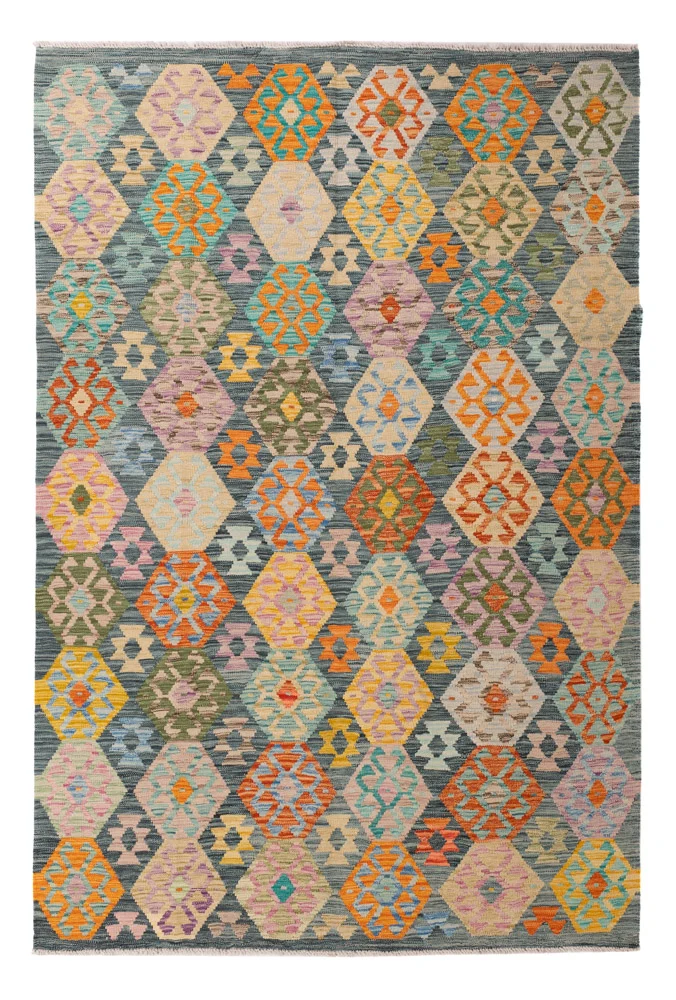 Kelim Maimene Teppich 168x251cm - bunt