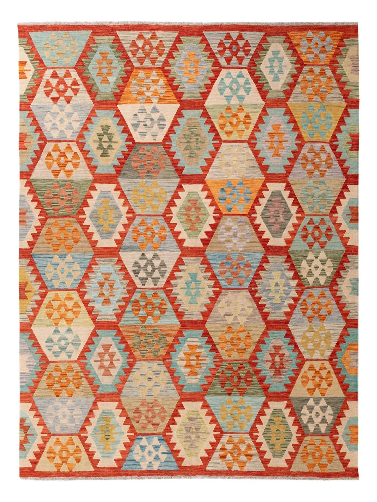 Kelim Maimene Teppich 178x241cm - bunt