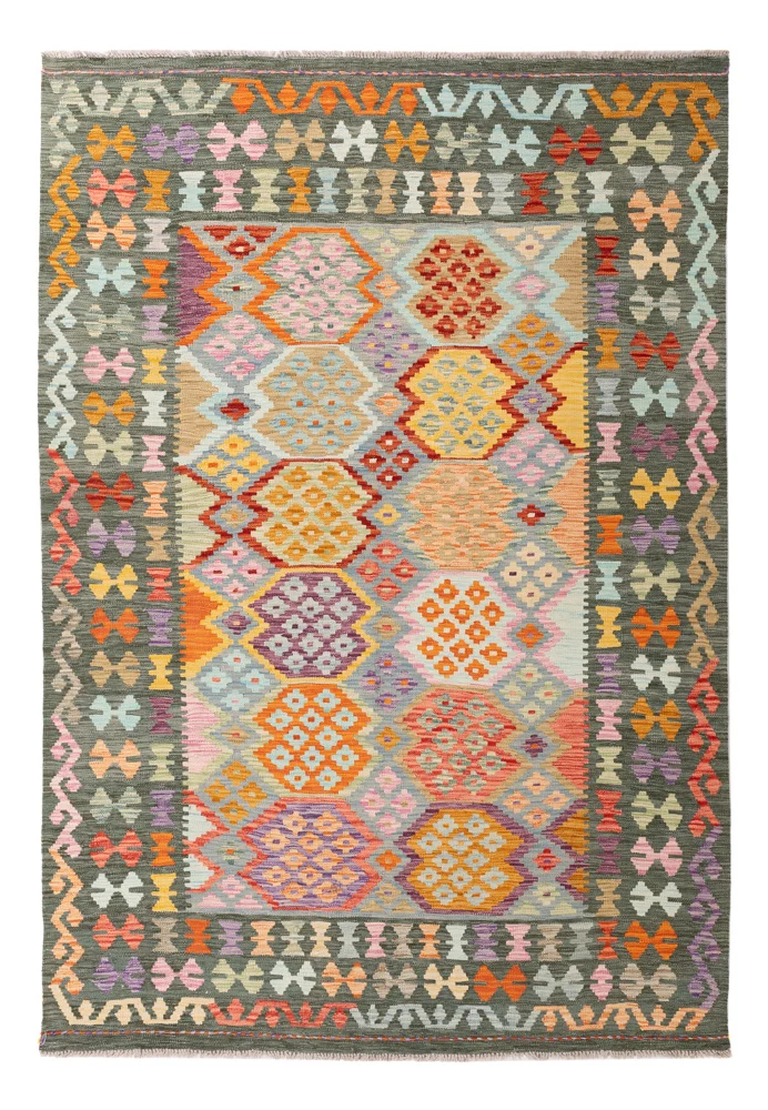Kelim Maimene Teppich 173x243cm - bunt