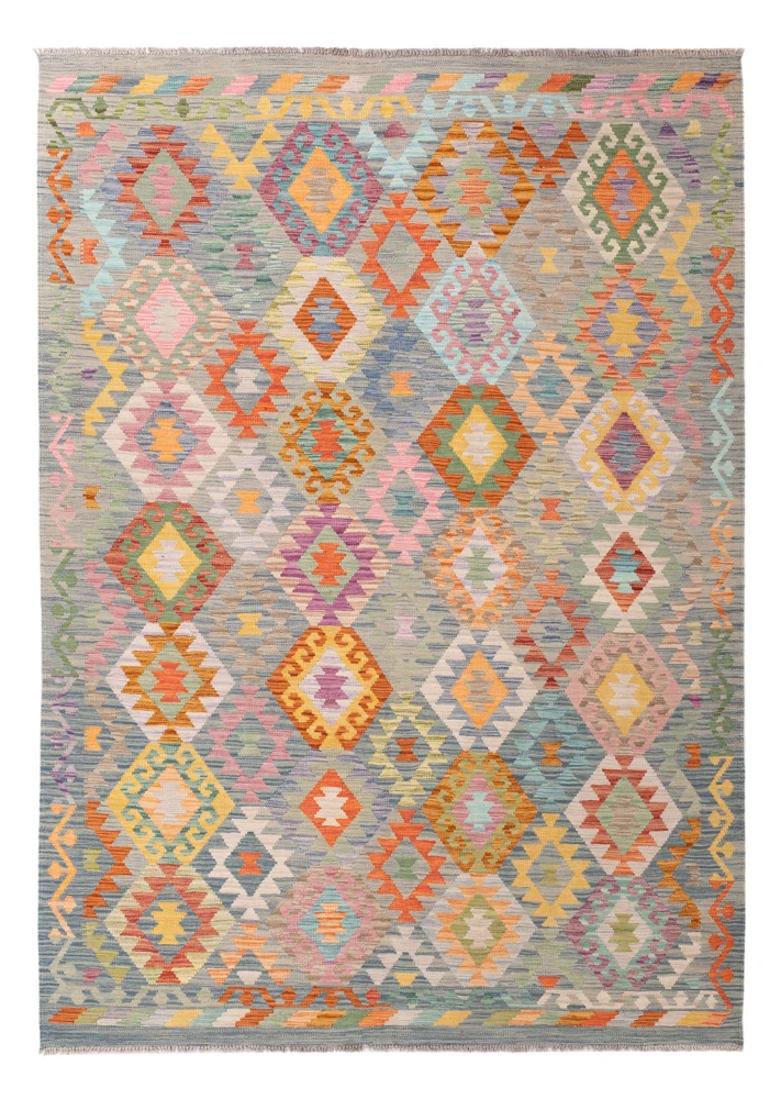 Kelim Maimene Teppich 172x248cm - bunt