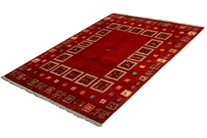 Rizbaf · Handgeknüpft – Rot, 158x103 cm