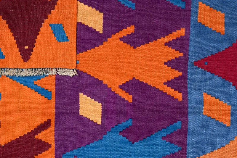 Kelim Gashgai · Handgewebt – Bunt, 219x172 cm