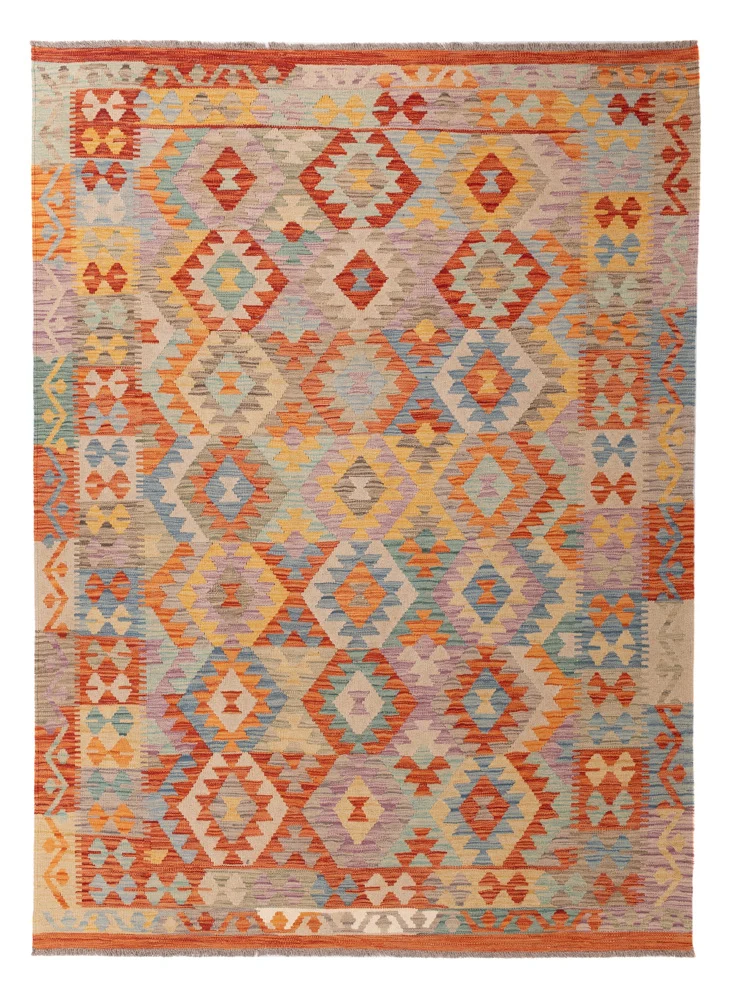Kelim Maimene Teppich 168x237cm - bunt