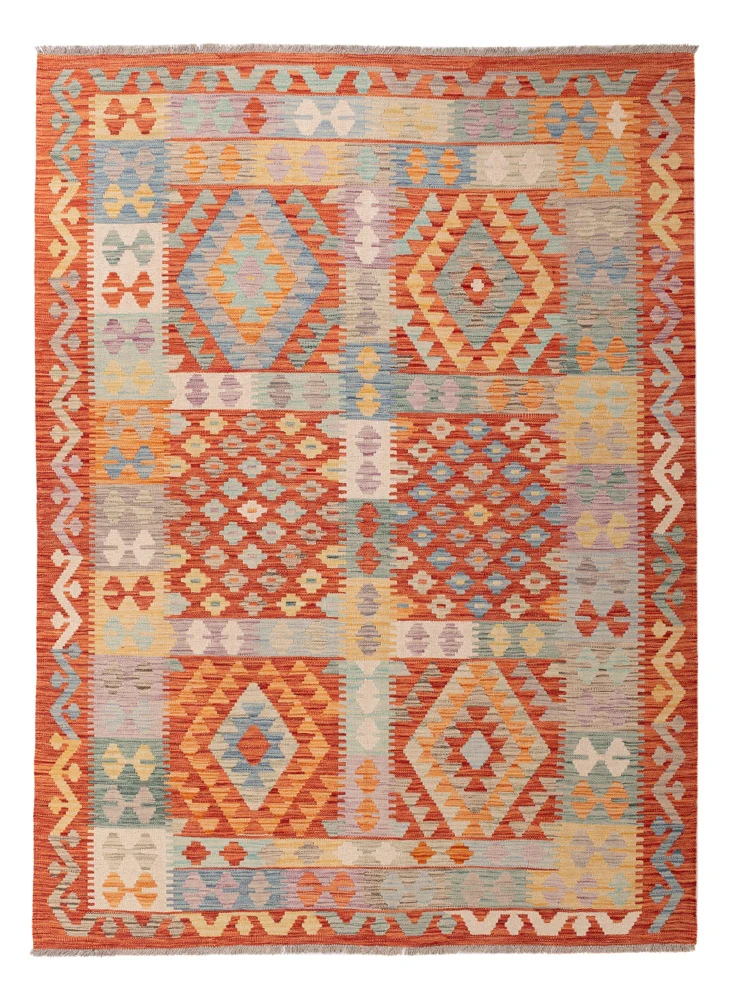 Kelim Maimene Teppich 171x233cm - bunt