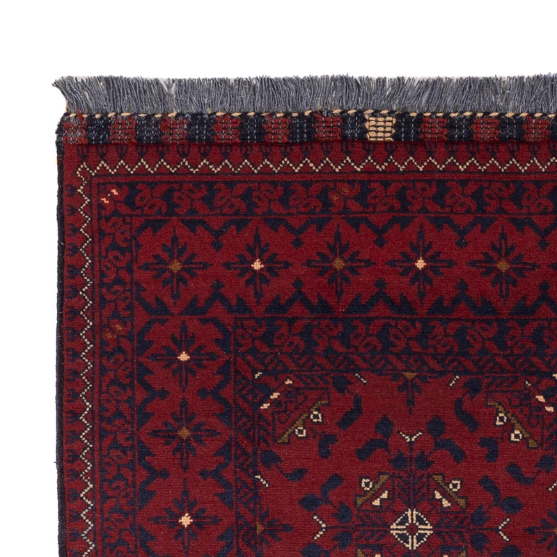 Afghan Teppich 101x141cm - Orientteppich - rot