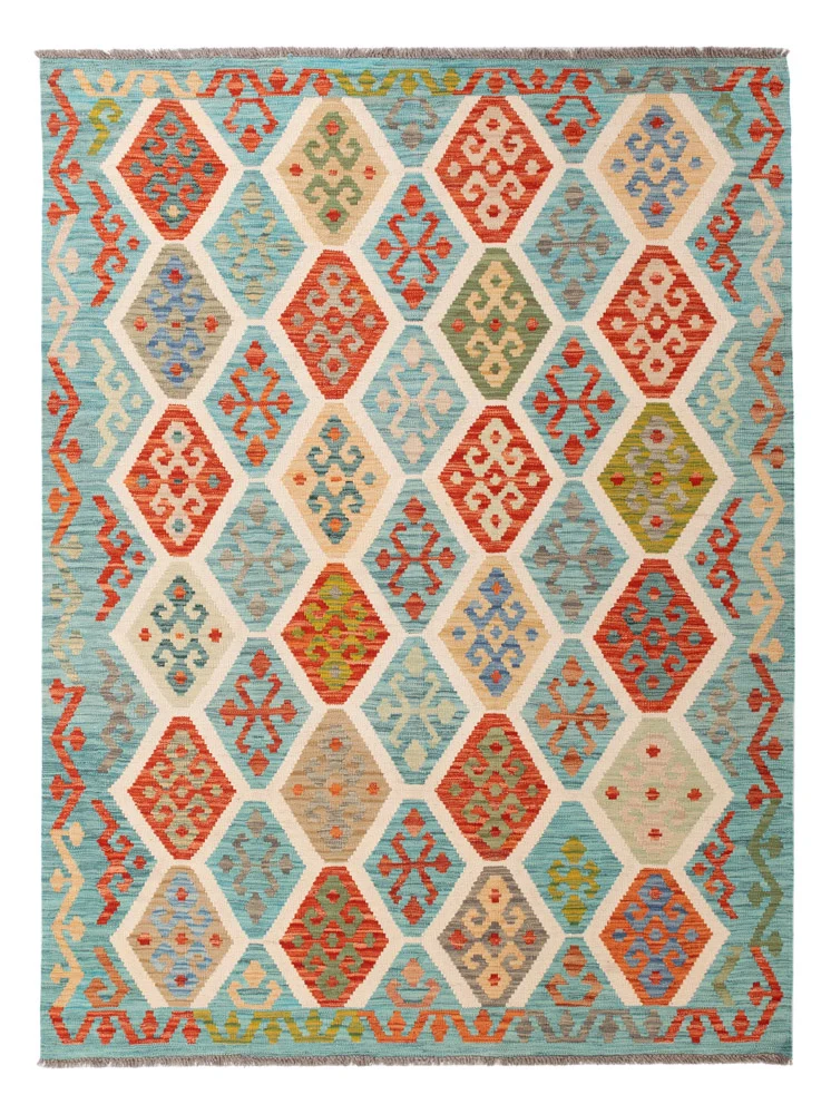 Kelim Maimene Teppich 158x209cm - bunt