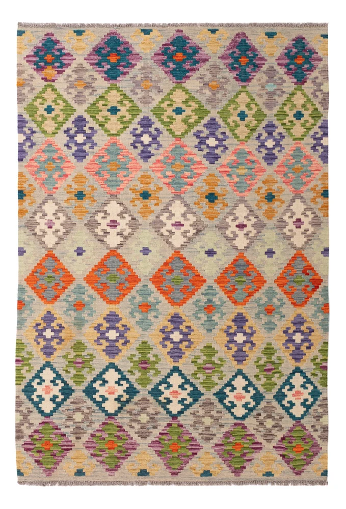 Kelim Maimene Teppich 150x215cm - bunt