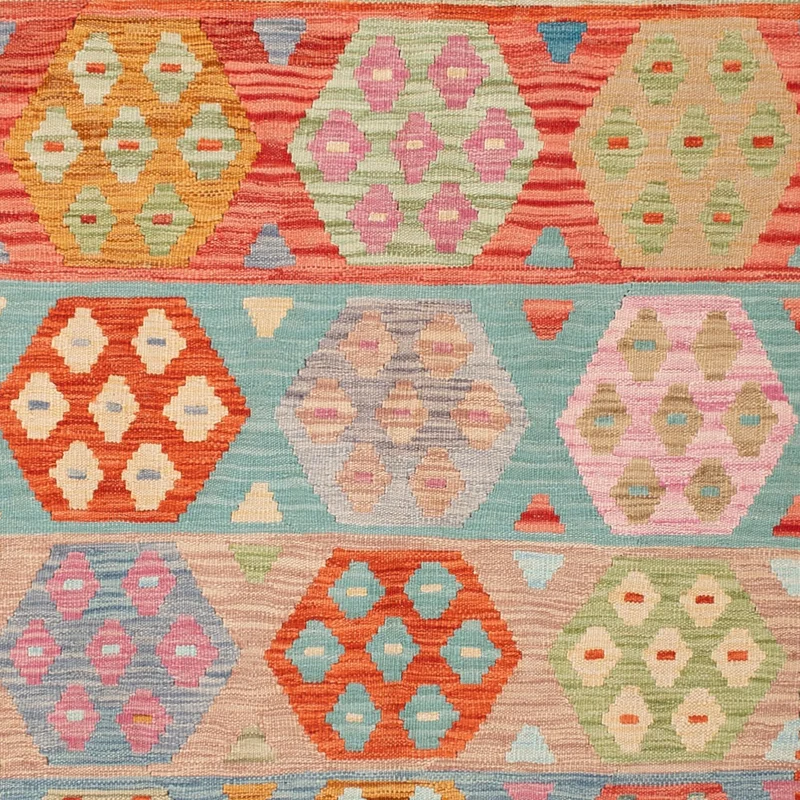 Kelim Maimene Teppich 172x243cm - bunt