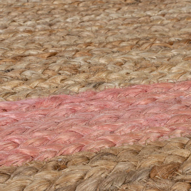 Jute Teppich - Grazo Natur Rosa