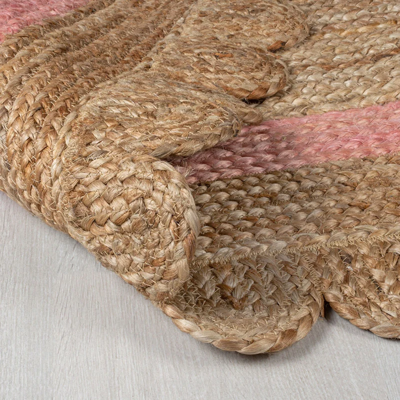 Jute Teppich - Grazo Natur Rosa