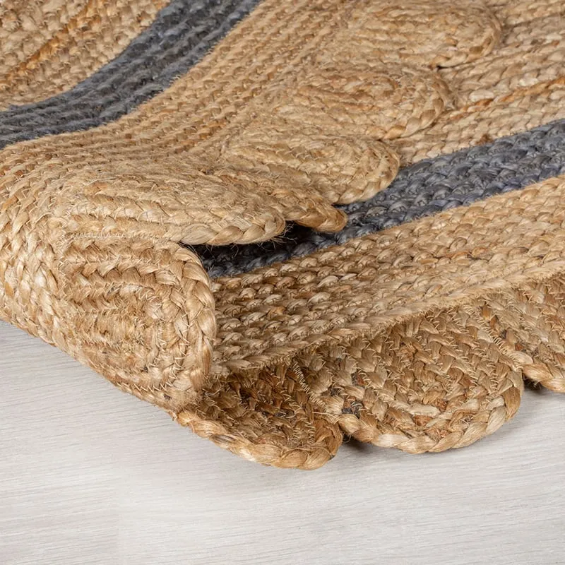 Jute Teppich - Grazo Natur Grau